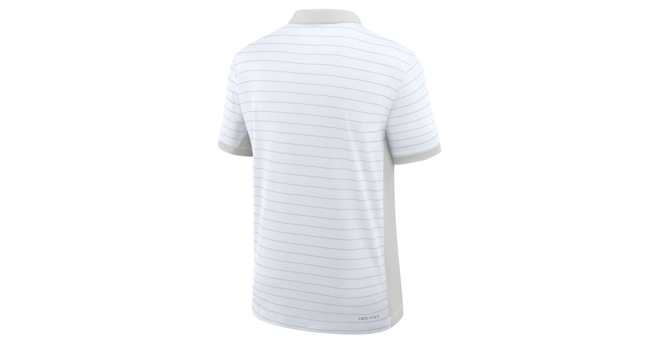 Alabama Crimson Tide NCAA Nike Alabama Tide 2025 Early Season Coaches Sideline Victory Stripe Dri-FIT Polo