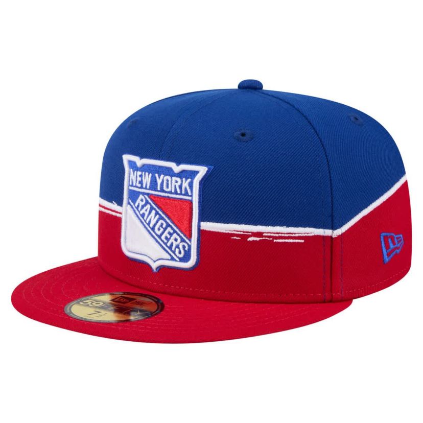 NHL Red/Royal New York Rangers Vintage Color Dip 59FIFTY Fitted Hat