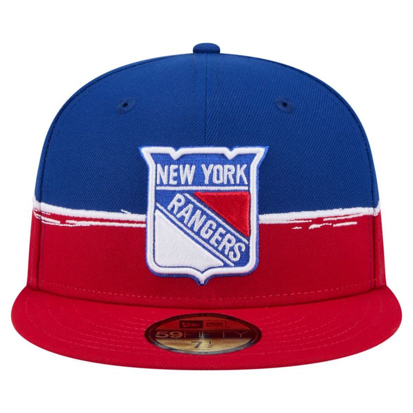 NHL Red/Royal New York Rangers Vintage Color Dip 59FIFTY Fitted Hat