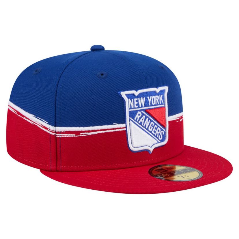 NHL Red/Royal New York Rangers Vintage Color Dip 59FIFTY Fitted Hat