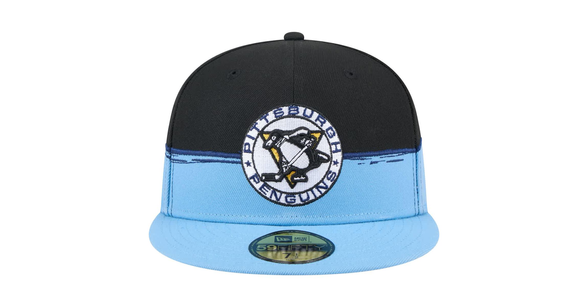 NHL Black/Light Pittsburgh Penguins Vintage Color Dip 59FIFTY Fitted Hat