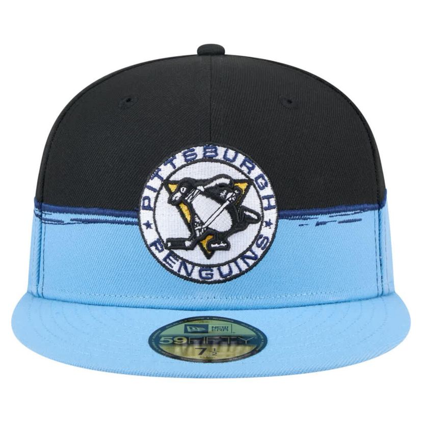 NHL Black/Light Pittsburgh Penguins Vintage Color Dip 59FIFTY Fitted Hat