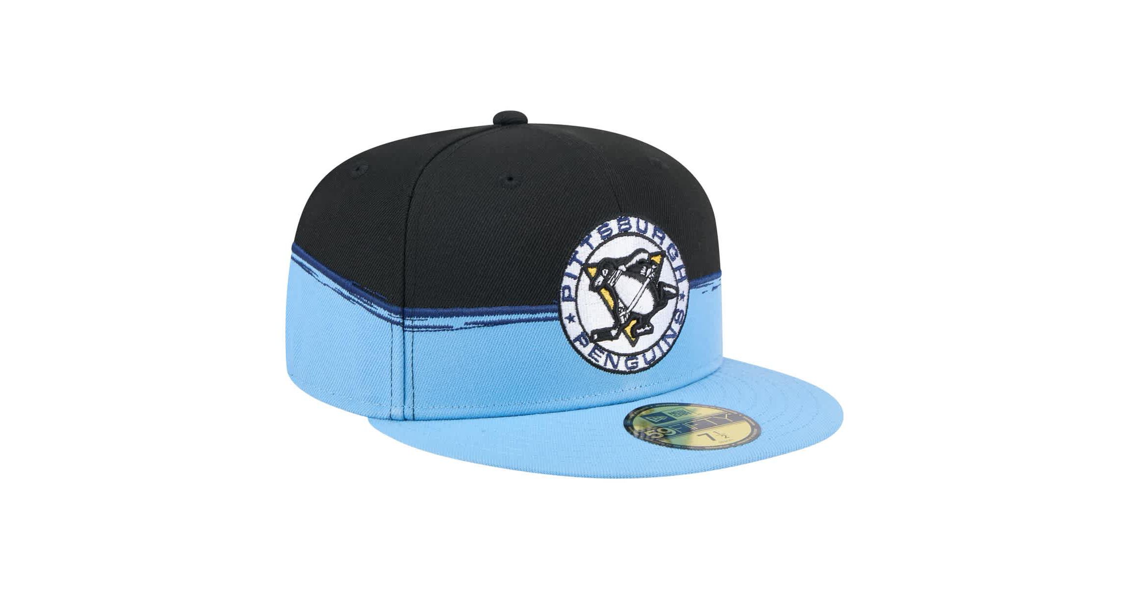 NHL Black/Light Pittsburgh Penguins Vintage Color Dip 59FIFTY Fitted Hat