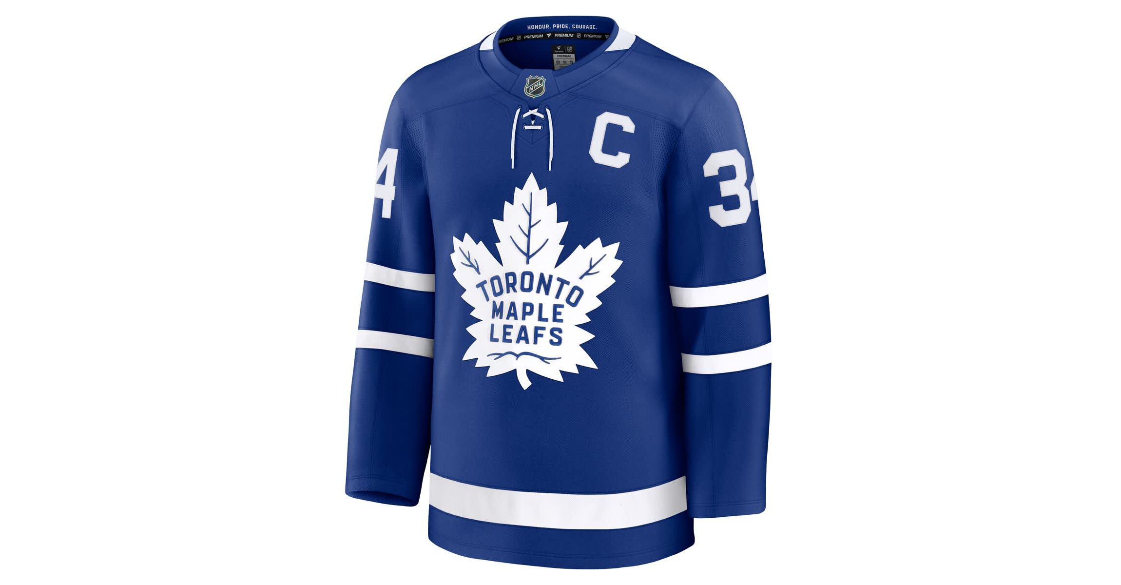 NHL Fanatics Auston Matthews Toronto Maple Leafs Captain Patch Home Premium Jersey