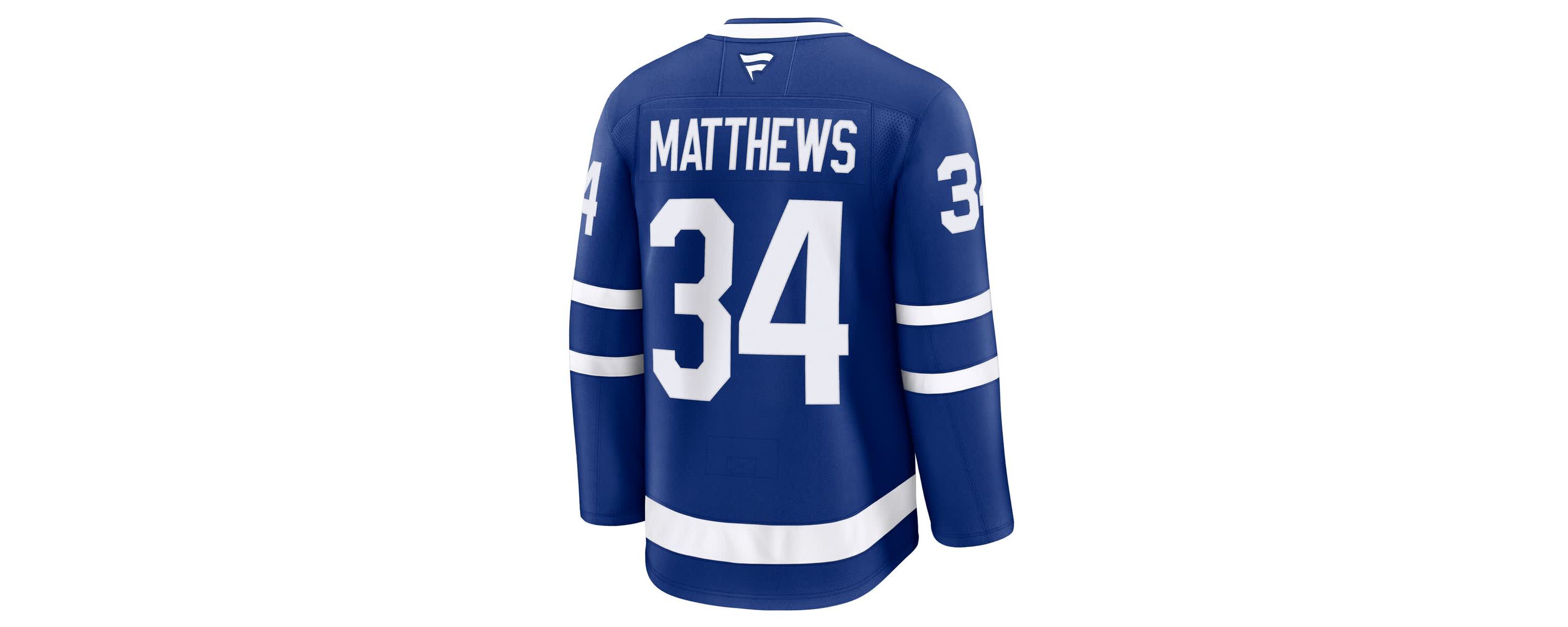 NHL Fanatics Auston Matthews Toronto Maple Leafs Captain Patch Home Premium Jersey