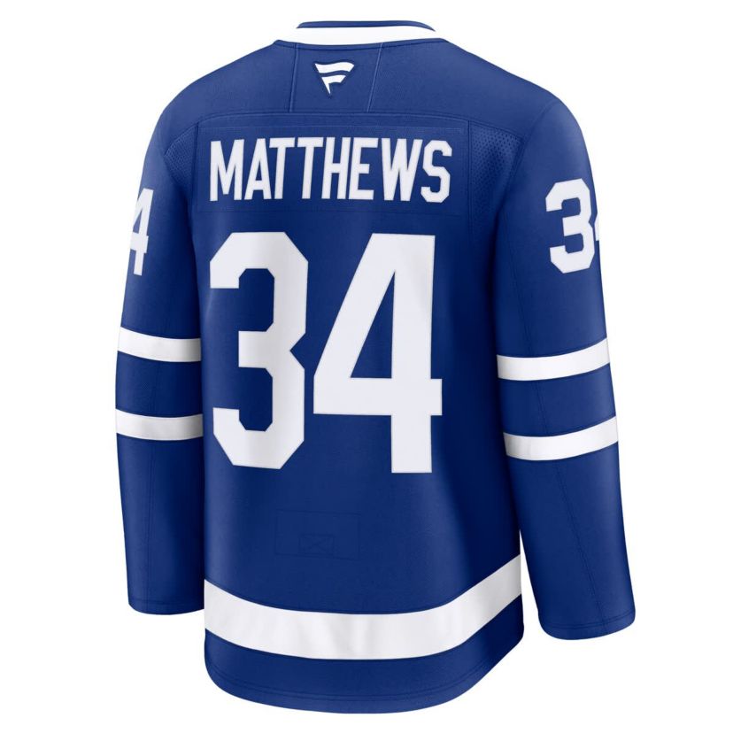 NHL Fanatics Auston Matthews Toronto Maple Leafs Captain Patch Home Premium Jersey