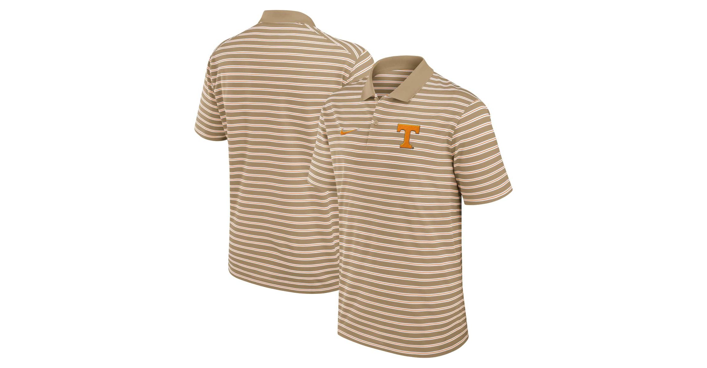 NCAA Nike Tennessee Volunteers Athletic Prep Striped Dri-FIT Polo