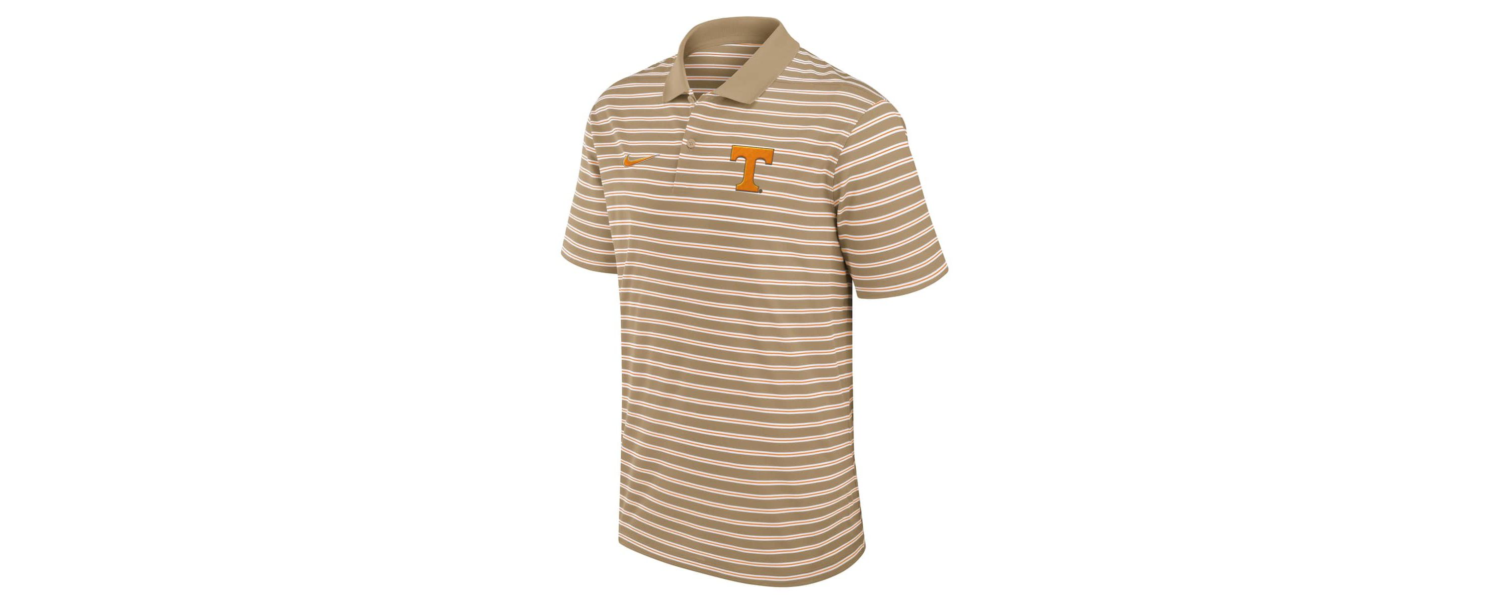NCAA Nike Tennessee Volunteers Athletic Prep Striped Dri-FIT Polo
