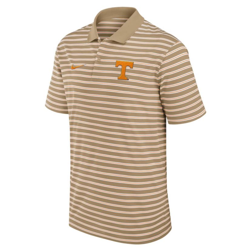 NCAA Nike Tennessee Volunteers Athletic Prep Striped Dri-FIT Polo