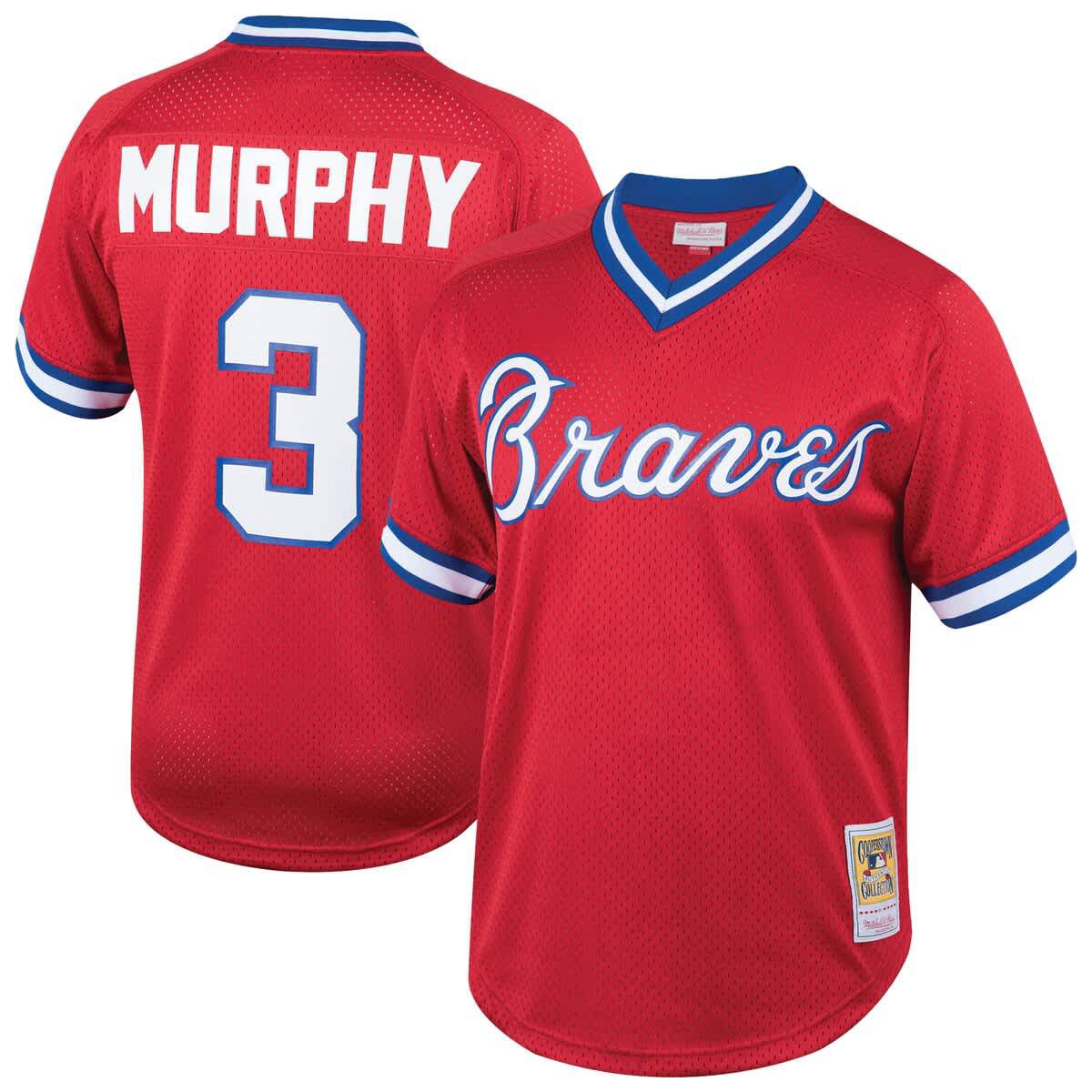 MLB Dale Murphy Atlanta Braves Cooperstown Collection Mesh Batting Practice Jersey