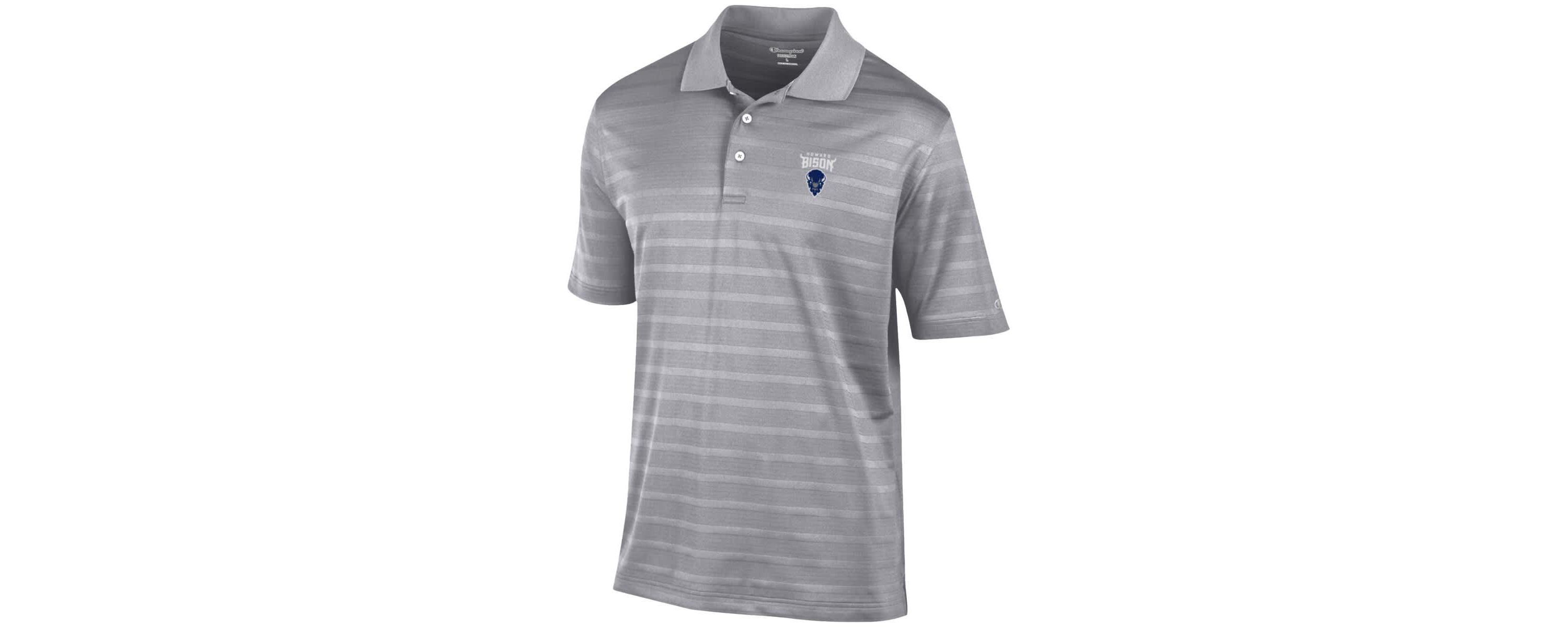 NCAA Howard Bison Textured Solid Polo