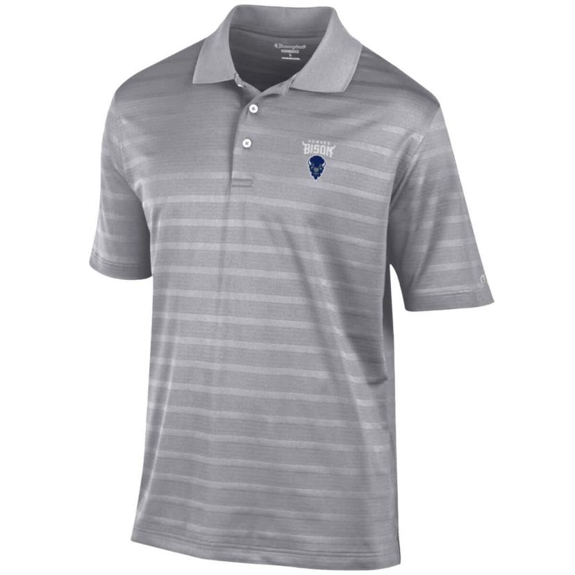 NCAA Howard Bison Textured Solid Polo