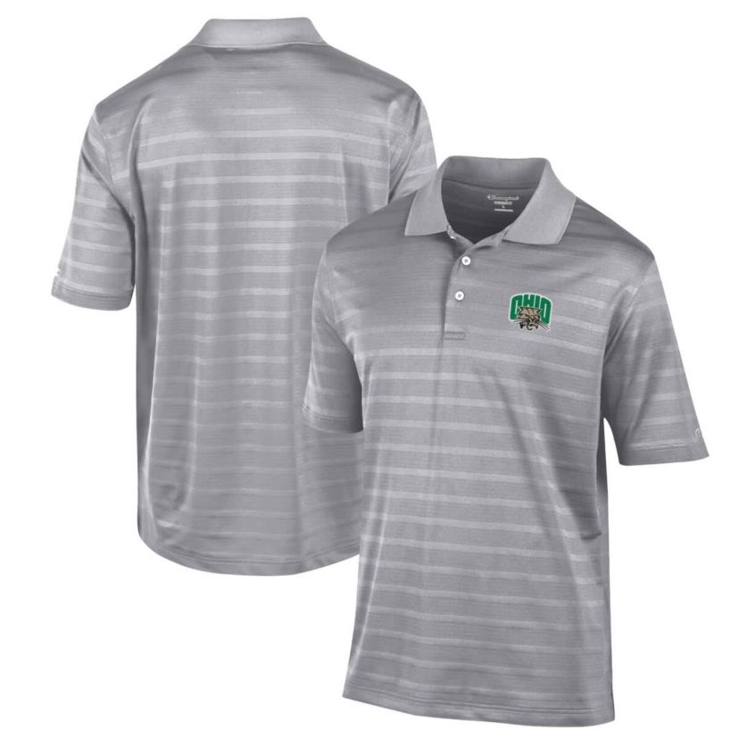 NCAA Ohio Bobcats Textured Solid Polo