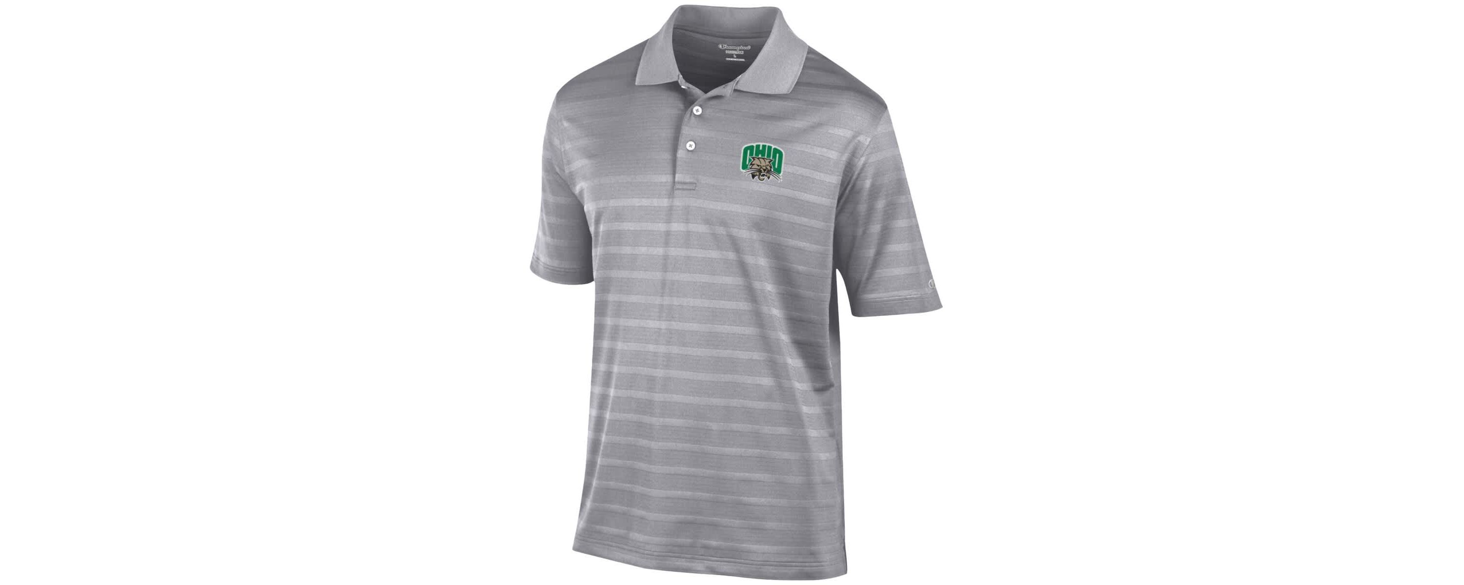 NCAA Ohio Bobcats Textured Solid Polo