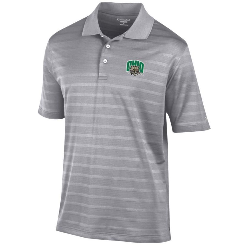 NCAA Ohio Bobcats Textured Solid Polo
