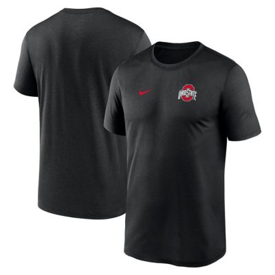 Men's NCAA Nike Ohio State Buckeyes 2025 Sideline Small Logo Legend Dri-FIT T-Shirt, Black, 2XL