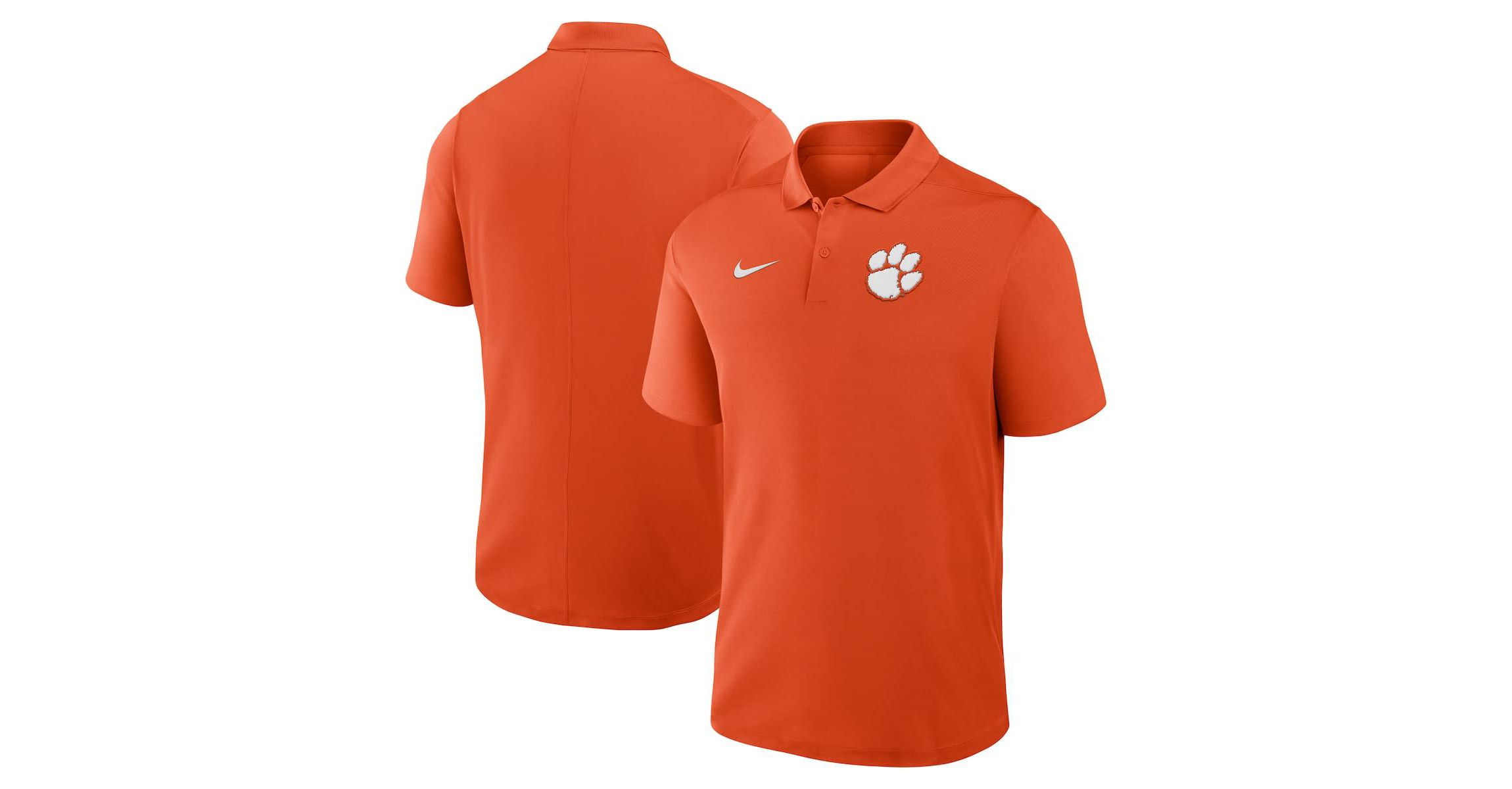 NCAA Nike Clemson Tigers Primetime Victory Primary Logo Performance Polo