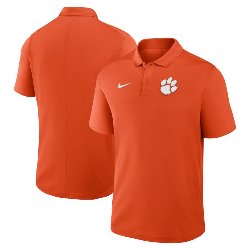 NCAA Nike Clemson Tigers Primetime Victory Primary Logo Performance Polo
