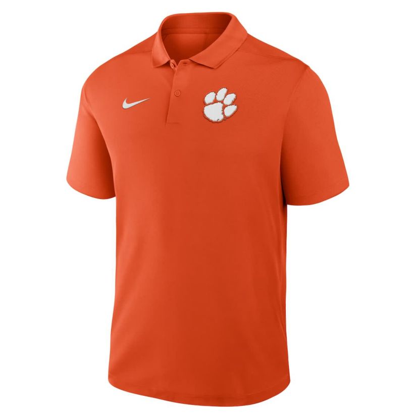 NCAA Nike Clemson Tigers Primetime Victory Primary Logo Performance Polo