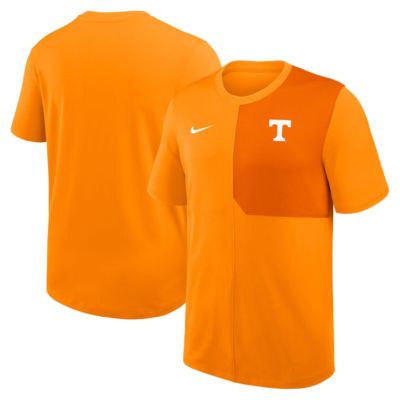 Men's NCAA Nike Tennessee Tennessee Volunteers 2025 Sideline UV Dri-FIT Coach Shirt, Orange, Large