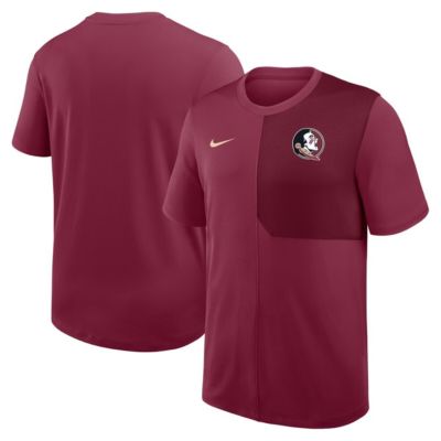 Men's NCAA Nike Florida State Seminoles 2025 Sideline UV Dri-FIT Coach Shirt, XL