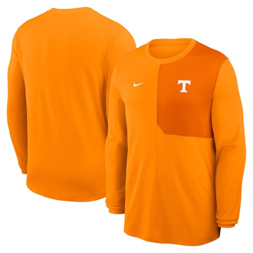 NCAA Nike Tennessee Tennessee Volunteers 2025 Sideline Coach UV Dri-FIT Long Sleeve Shirt