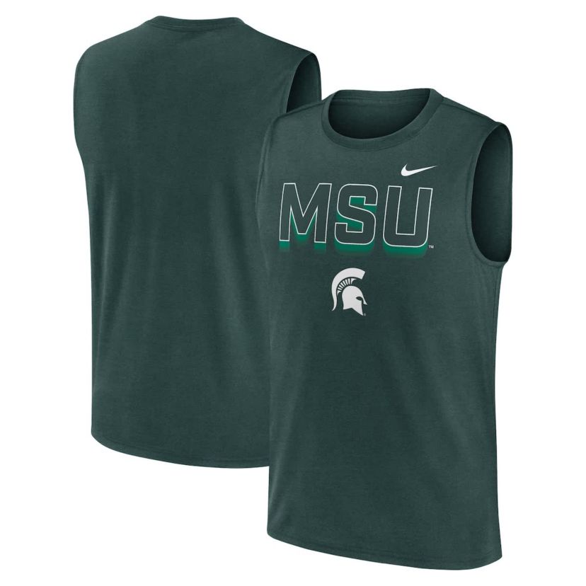 NCAA Nike Michigan State Spartans Primetime Tricode Legend Dri-FIT Tank Top