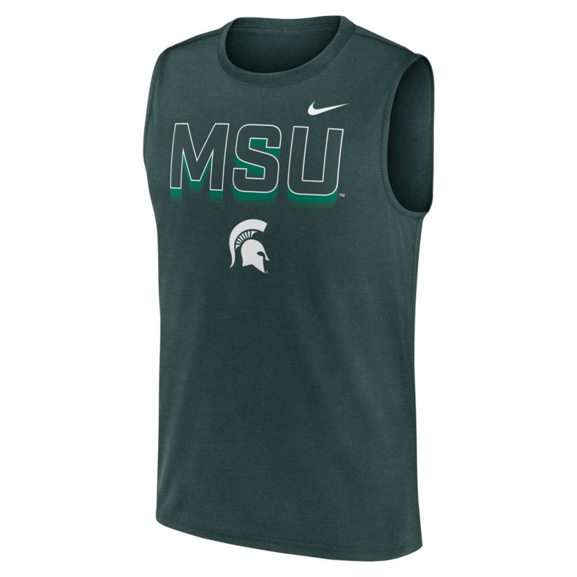 NCAA Nike Michigan State Spartans Primetime Tricode Legend Dri-FIT Tank Top