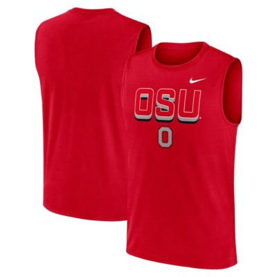 Men's NCAA Nike Ohio State Buckeyes Primetime Tricode Legend Dri-FIT Tank Top, Medium
