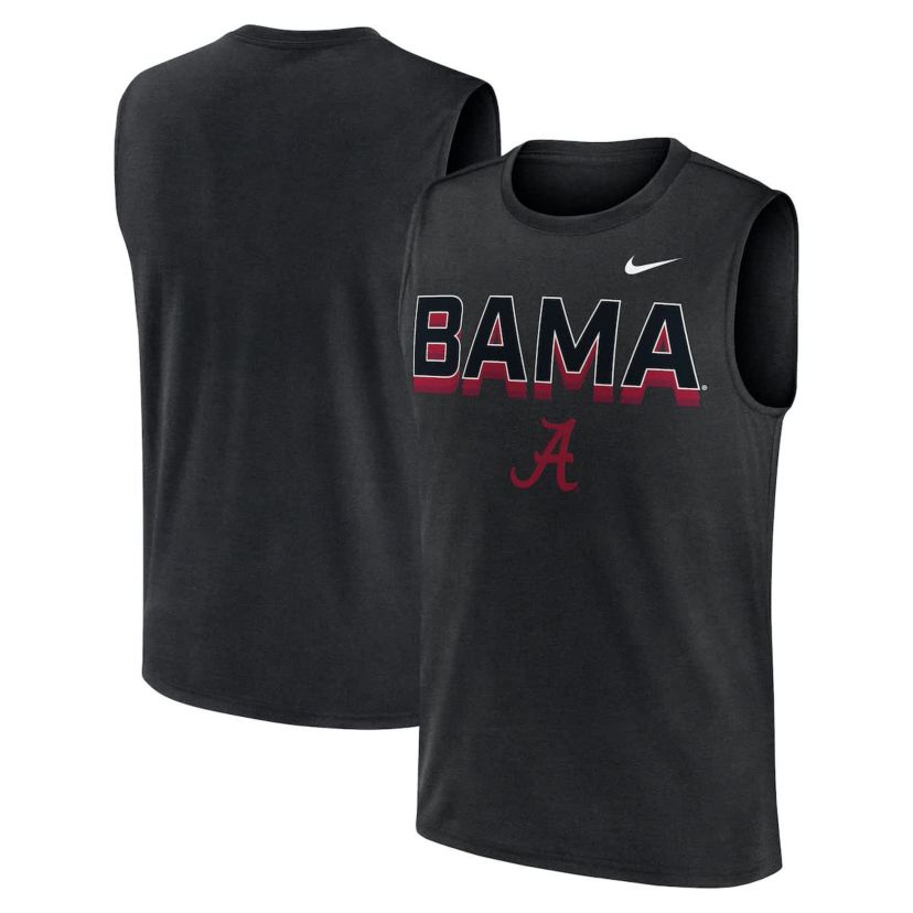 Alabama Crimson Tide NCAA Nike Alabama Tide Primetime Tricode Legend Dri-FIT Tank Top