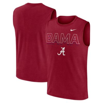 Men's Alabama Crimson Tide NCAA Nike Alabama Tide Primetime Tricode Legend Dri-FIT Tank Top, Medium