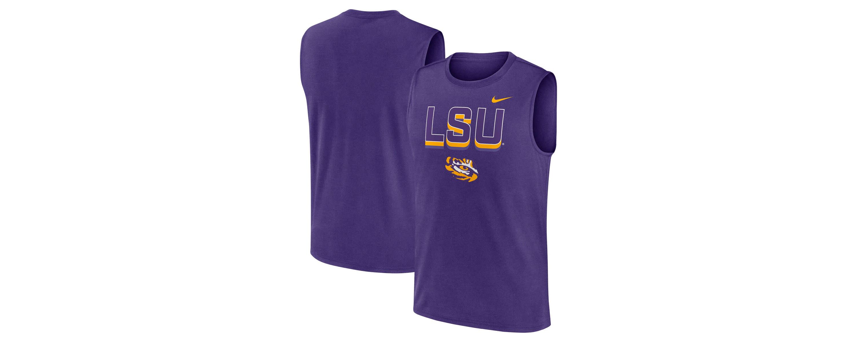 NCAA Nike LSU Tigers Primetime Tricode Legend Dri-FIT Tank Top