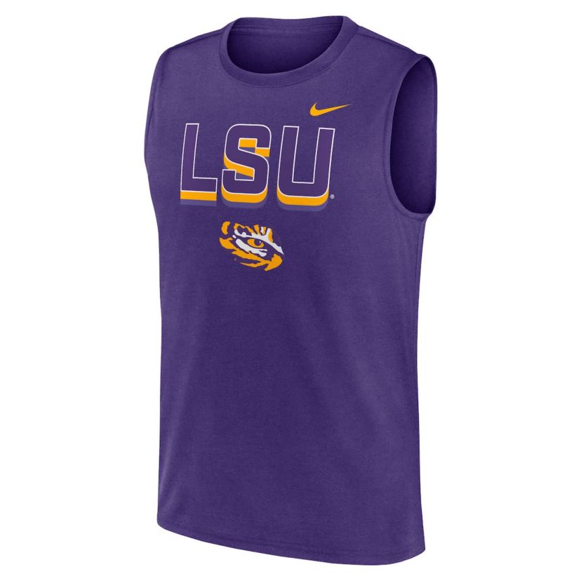 NCAA Nike LSU Tigers Primetime Tricode Legend Dri-FIT Tank Top