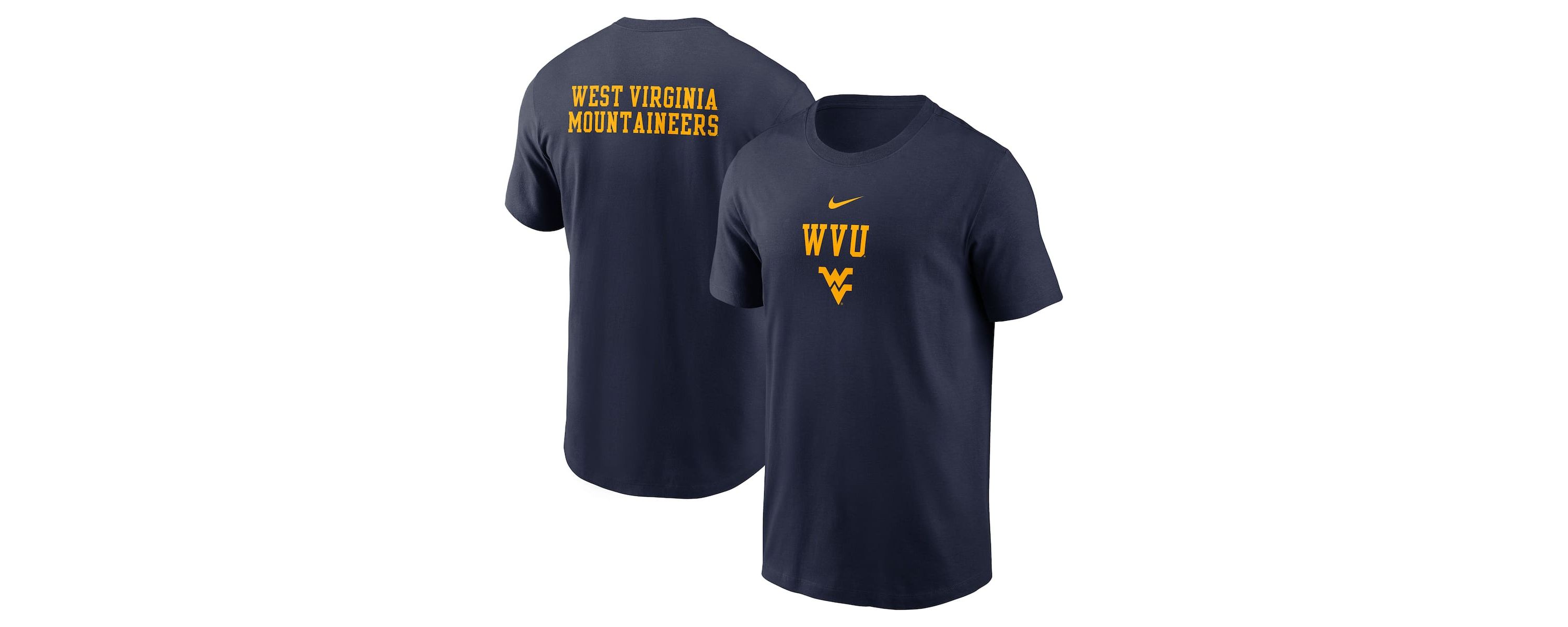NCAA Nike West Virginia Mountaineers 2-Hit Stacked T-Shirt