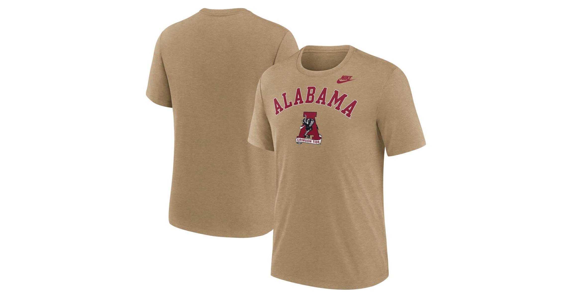 Alabama Crimson Tide NCAA Nike Light Alabama Tide Legacy Arch Tri-Blend T-Shirt