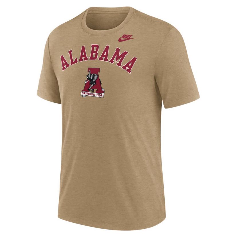 Alabama Crimson Tide NCAA Nike Light Alabama Tide Legacy Arch Tri-Blend T-Shirt