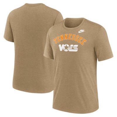 Men's NCAA Nike Light Tennessee Volunteers Legacy Arch Tri-Blend T-Shirt, Light Brown, Small