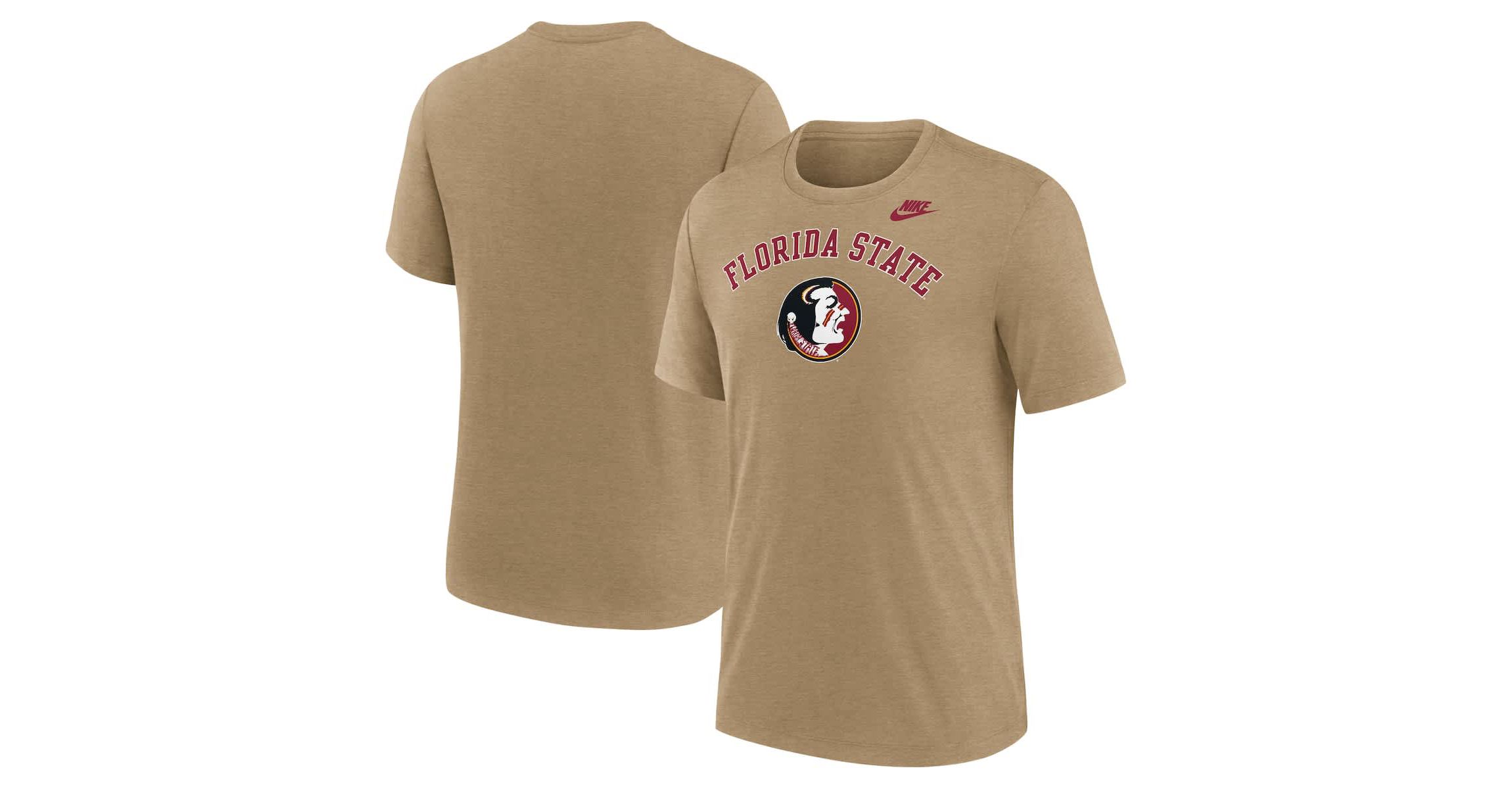 NCAA Nike Light Florida State Seminoles Legacy Arch Tri-Blend T-Shirt