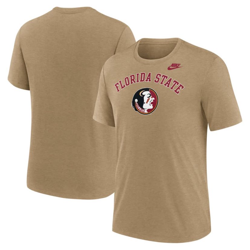 NCAA Nike Light Florida State Seminoles Legacy Arch Tri-Blend T-Shirt