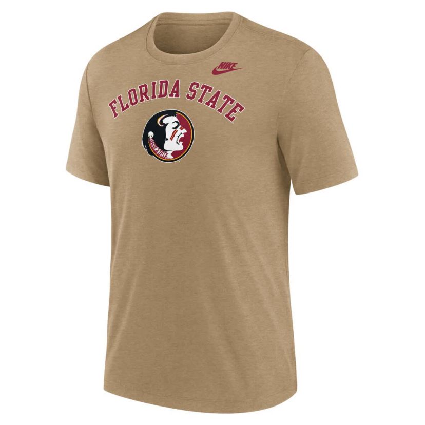 NCAA Nike Light Florida State Seminoles Legacy Arch Tri-Blend T-Shirt