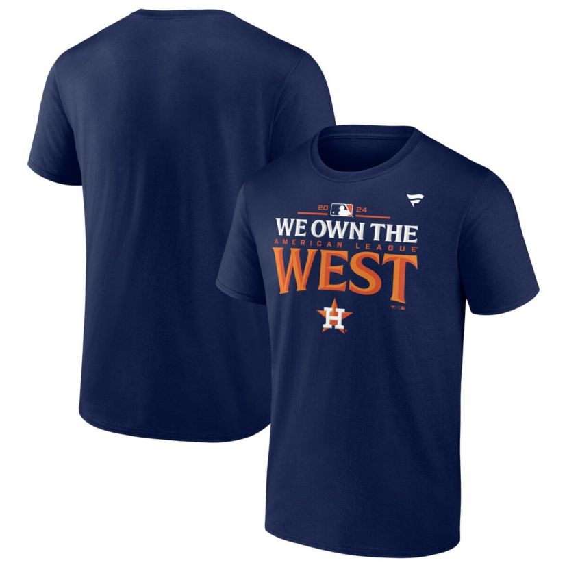 MLB Fanatics Houston Astros 2024 AL West Division s Locker Room T-Shirt