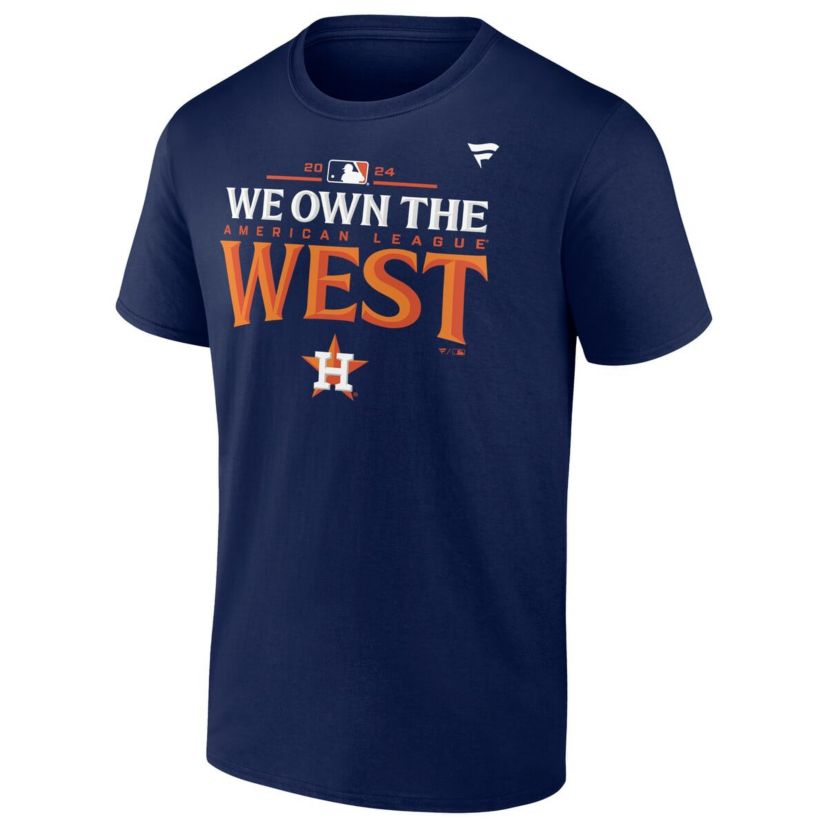MLB Fanatics Houston Astros 2024 AL West Division s Locker Room T-Shirt