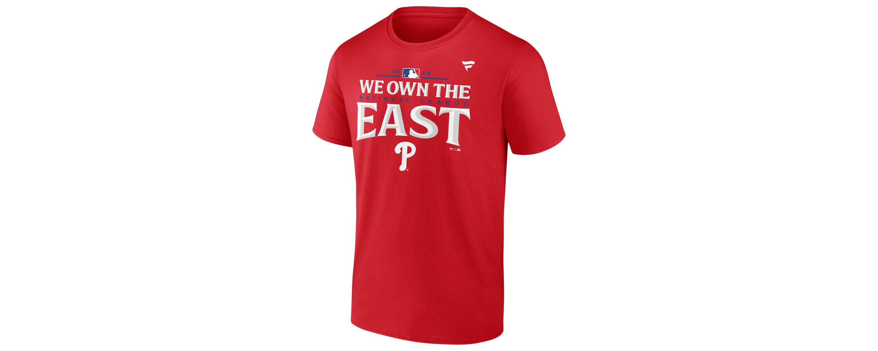 MLB Fanatics Philadelphia Phillies 2024 NL East Division s Locker Room T-Shirt