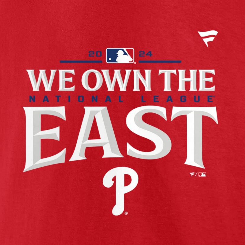 MLB Fanatics Philadelphia Phillies 2024 NL East Division s Locker Room T-Shirt