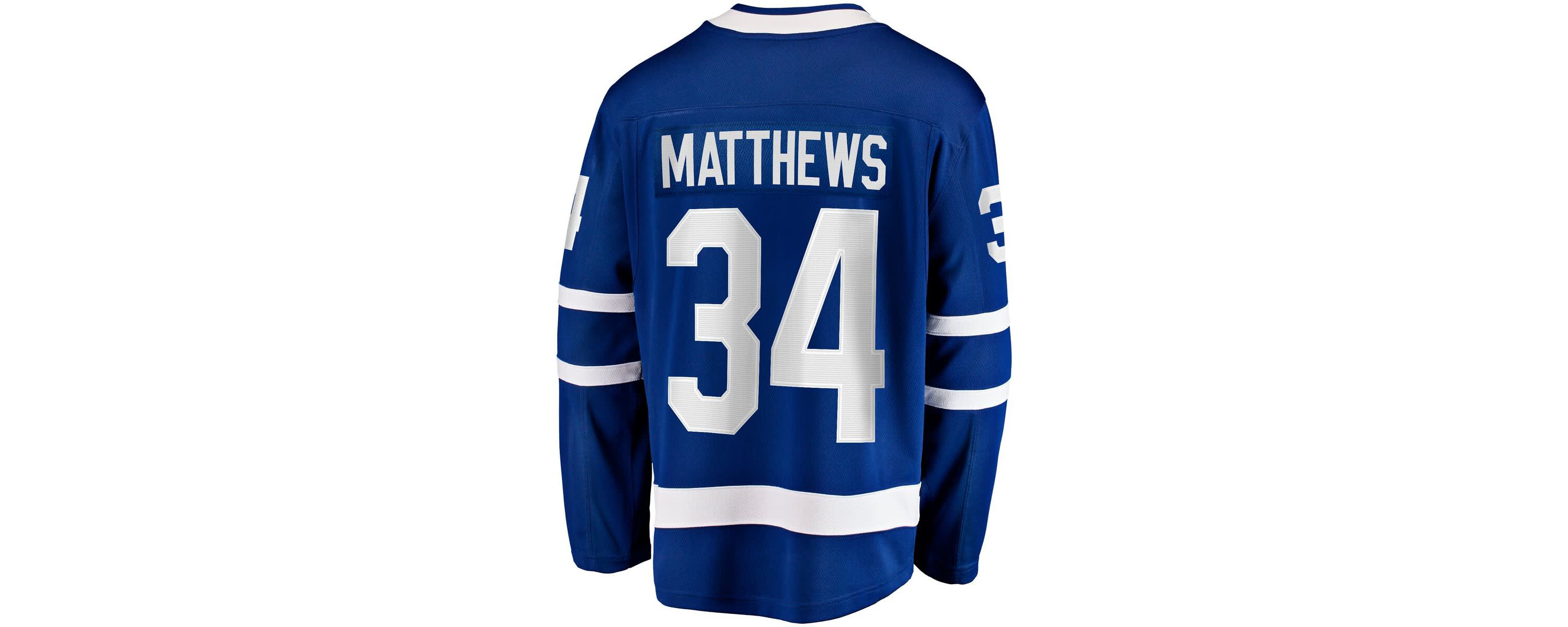 NHL Fanatics Auston Matthews Toronto Maple Leafs Captain Patch Home Breakaway Player Jersey