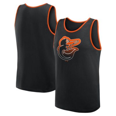 Men's MLB Logo Athletic Baltimore Orioles Unmatched Success Tank Top, Black, Medium