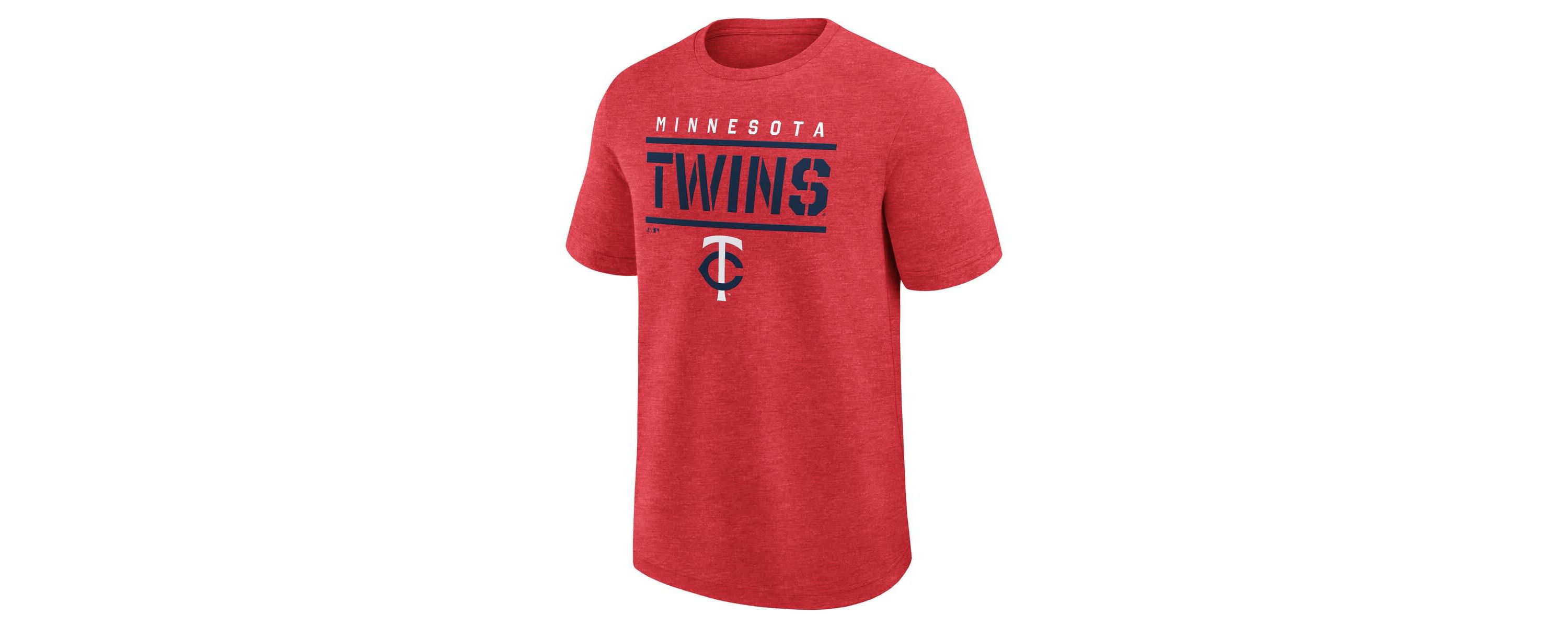 MLB Logo Athletic Minnesota Twins Top Notch T-Shirt
