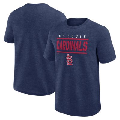 Men's MLB Logo Athletic St. Louis Cardinals Top Notch T-Shirt, Navy Blue, Small