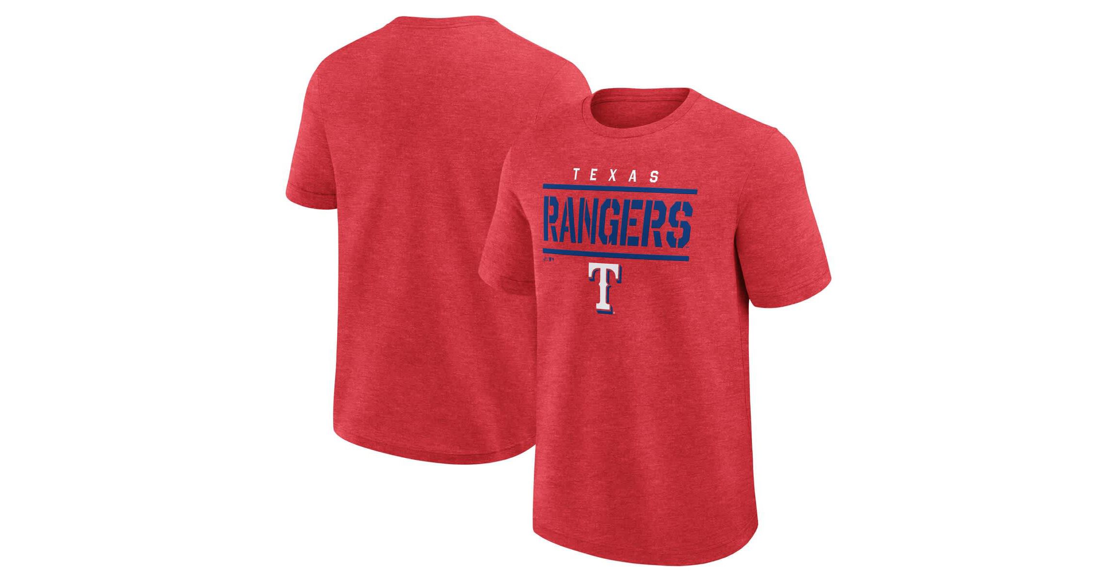 MLB Logo Athletic Texas Rangers Top Notch T-Shirt