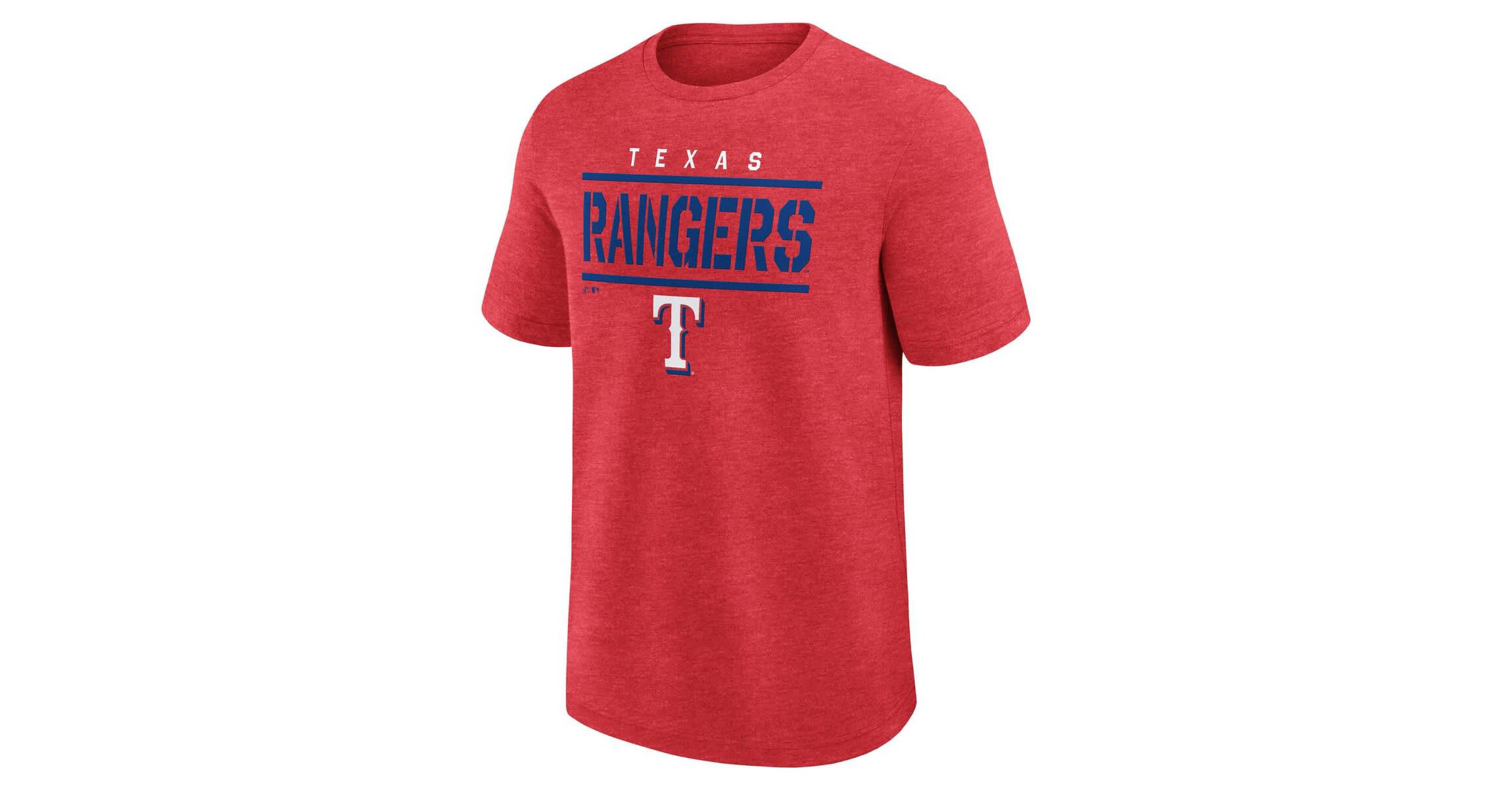 MLB Logo Athletic Texas Rangers Top Notch T-Shirt